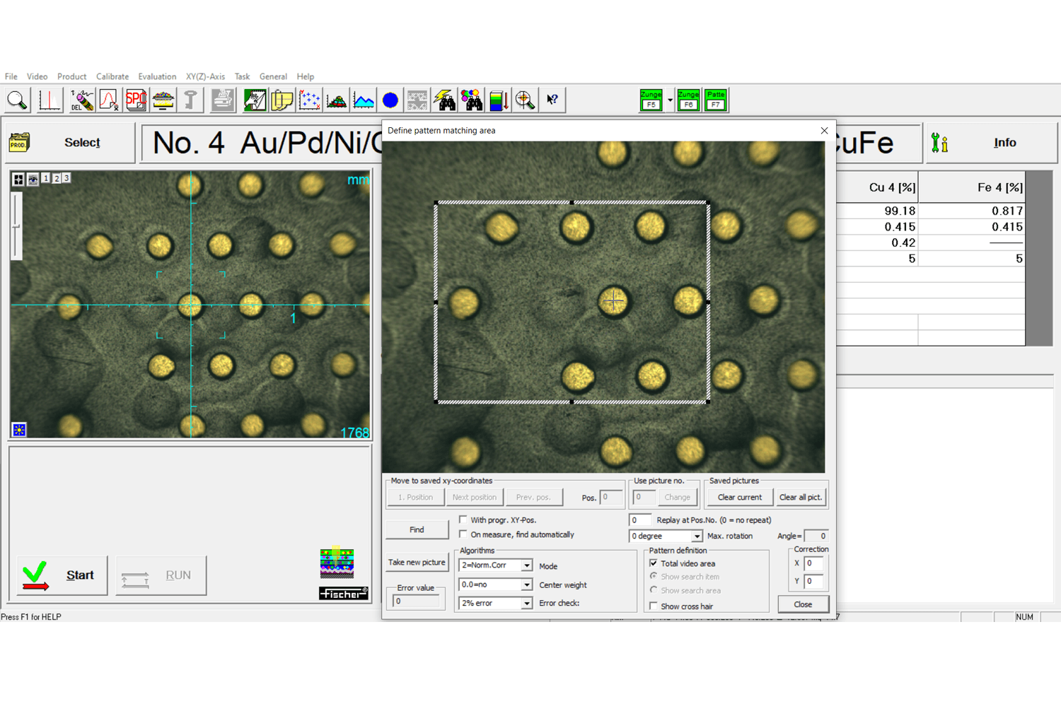 FISCHERSCOPE XDV-µ PCB XL automatinis vaizdo atpažinimas