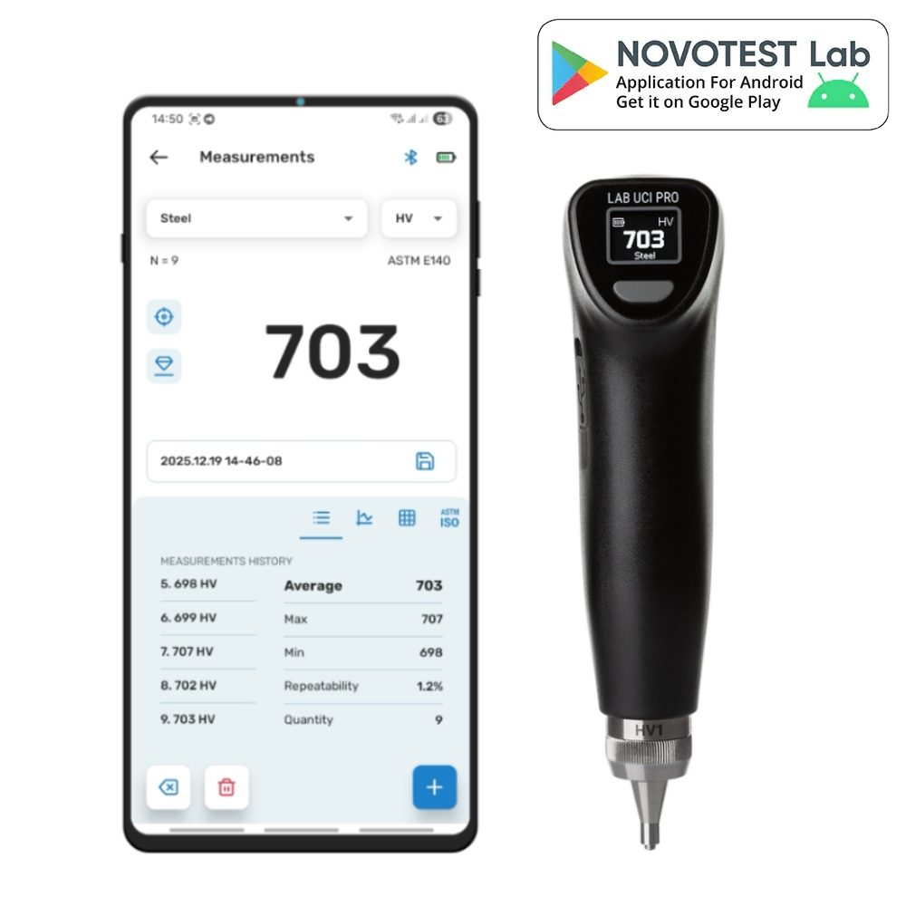 NOVOTEST Lab UCI Pro – naujos kartos belaidis UCI matuoklis su ekranu
